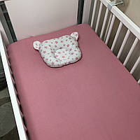 Простынь на резинке Baby Comfort 120*60 см бязь розовый dl