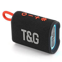Портативная Bluetooth колонка TG396 5W с RGB подсветкой speakerphone, радио black