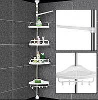 Угловая полка для ванной комнаты Multi Corner Shelf, высота 3.2 м (2745)