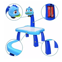 Детский стол для рисования со светодиодной подсветкой Голубой