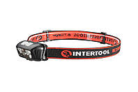 Фонарь налобный Intertool-Storm - 3Вт x 120Лм x 1200мAч 6