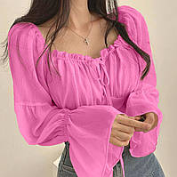 Легкая женская блузка, р: 42-46 Oversiz ( С 817/098)