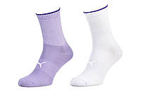 Шкарпетки Puma Sock Classic Women 2-pack 35-38 purple/white 103003001-012