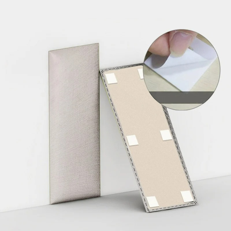 Мягкая настенная панель декоративная самоклеящаяся прямоугольник со скруглением лен BOHO 60х30х4см Розовый - фото 6 - id-p2188727905