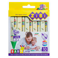 Карандаши цветные ZiBi Baby line Jumbo треугольные 10 шт (ZB.2482) ha