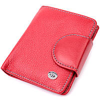 Кожаный яркий кошелек с монетницей для женщин ST Leather 19453 Красный dl