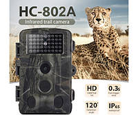 Фотоловушка Suntek НС-802A 20м, обзор 120°, с датчиком движения, ночная съемка, защита IP65. Камера для охраны