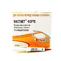 Мастіет форте (Mastijet® Forte) 1 шприц-тюбік (8 г) для лікування маститу в корів у період лактації (Інтервет)