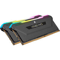 Модуль памяти для компьютера DDR4 32GB (2x16GB) 3600 MHz Vengeance RGB PRO SL Black Corsair ha