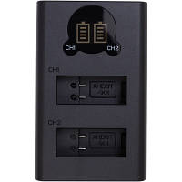 Зарядное устройство для фото PowerPlant GoPro DL-AHDBT901 with display 2 slots (CH980352) ha