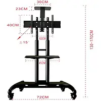 Крепление для телевизора PiPO PP - AVA 1500 Black наклонное 32"-46"-65" (00569)