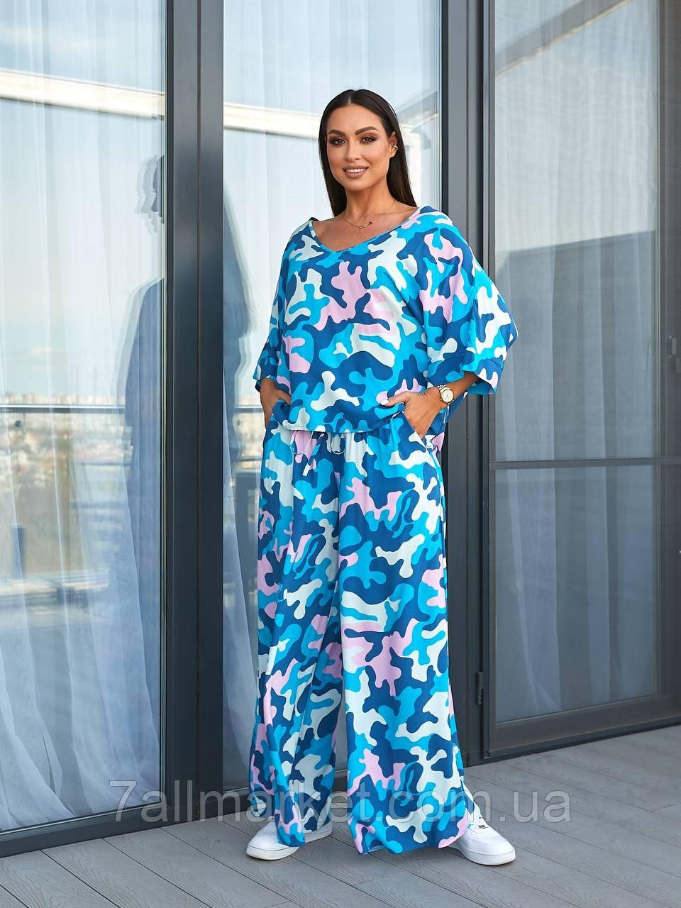 Костюм жіночий штапель р:46-56(4кв) "LARA" недорого від прямого постачальника