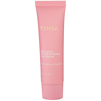 Зволожувальний крем із пептидами й екстрактом лотоса Yensa Pink Lotus Peptide Renewal Face Cream 50 мл