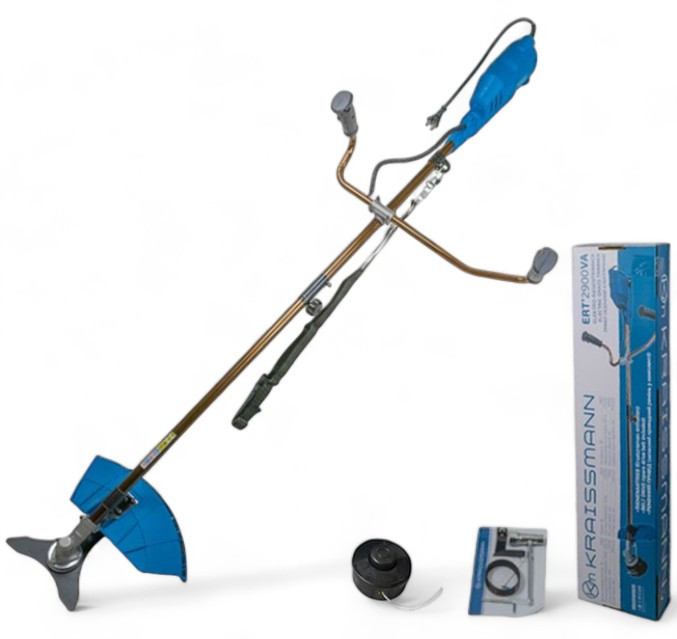 Електрокоса KRAISSMANN ERT 2900VA (2900W, розбірний вал, посилена штанга, дві насадки, НІМЕЧЧИНА), фото 1