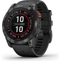 Смарт-часы Garmin fenix 7X Pro Sol, Slate Gray Stl w/Black Bnd, GPS (010-02778-01) ha