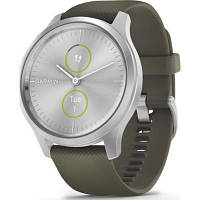 Смарт-часы Garmin vivomove Style, Silver, Moss, Silicone (010-02240-21) ha