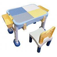 Дитячий стіл Microlab Toys Конструктор Ігровий Центр + 1 стілець (GT-15) ha