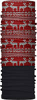 Зимовий бафф Бандана-трансформер Оленi 1 Чорно-червоний (ZBT-065) GT, код: 131963