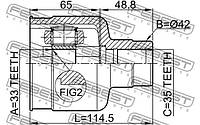 ШРУС FORD MONDEO (B5Y) 2000-2007 г.