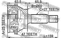 ШРУС HYUNDAI SONATA (EF) / HYUNDAI TRAJET (FO) / KIA MAGENTIS (GD, MS) 1998-2014 г.