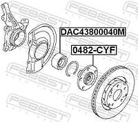 Ступица колеса PEUGEOT 4008 / CITROEN C3 AIRCROSS / CITROEN C4 AIRCROSS 2006-2017 г.