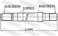 Приводной вал CHEVROLET TRAX / CHEVROLET MALIBU / OPEL SIGNUM (Z03) 2002-2019 г.