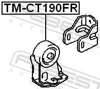 Опора двигателя / КПП TOYOTA CALDINA (_T19_) 1987-2002 г.
