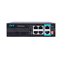 PoE-комутатор 6-портовий TVT TD-B2204S1-PEU з 4 портами PoE (77-00385)