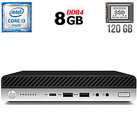 Неттоп HP ProDesk 600 G3 Mini USFF/ Core i3-6100T/ 8 GB RAM/ 120 GB SSD/ HD 530