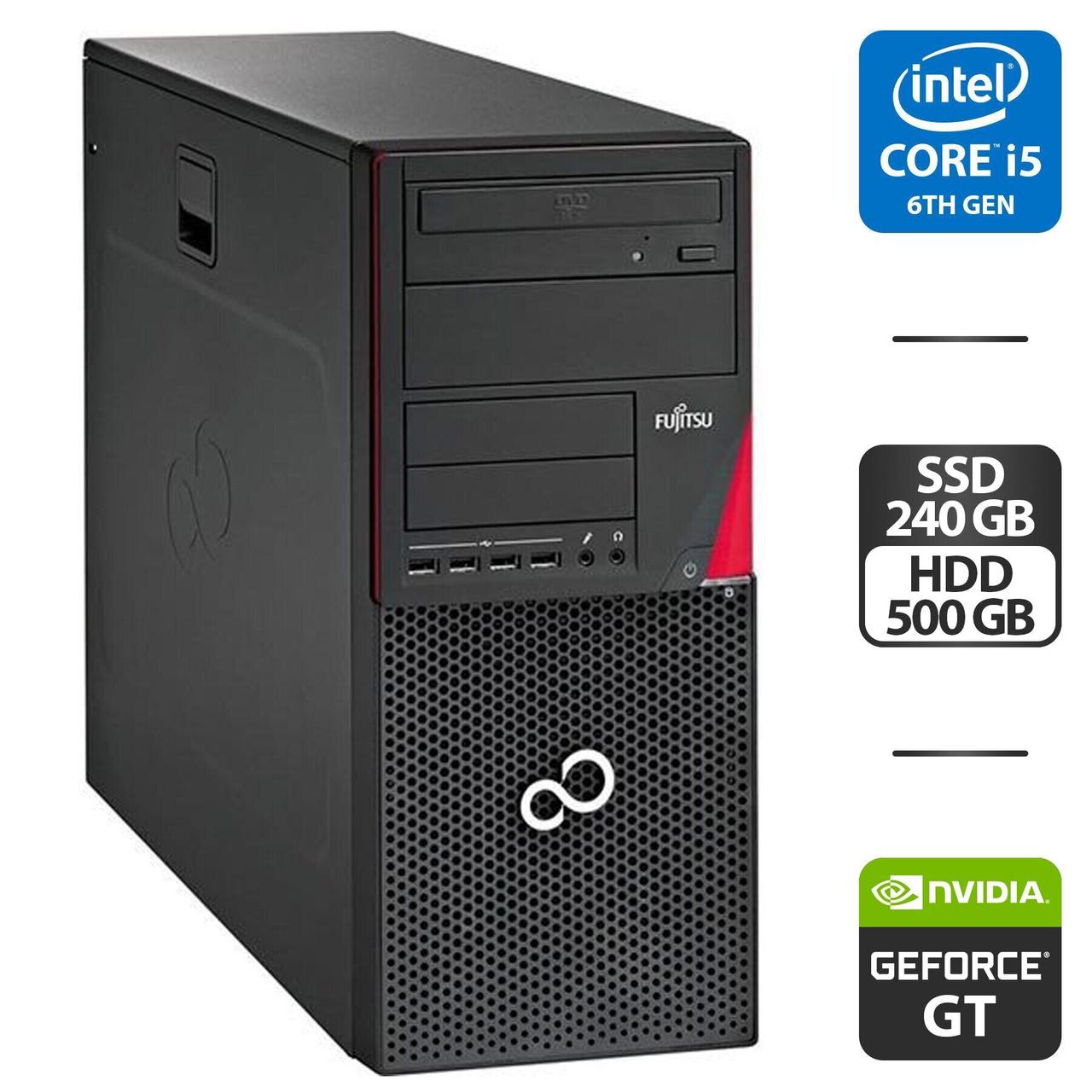 Комп'ютер Fujitsu Esprimo P756 MT/ Core i5-6400/ 16 GB RAM/ 240 GB SSD + 500 GB HDD/ GeForce GT 1030 2GB