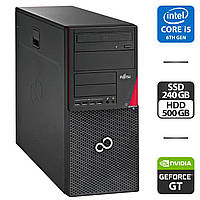 Комп'ютер Fujitsu Esprimo P756 MT/ Core i5-6400/ 16 GB RAM/ 240 GB SSD + 500 GB HDD/ GeForce GT 1030 2GB