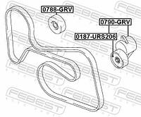 Ролик обводной SUZUKI APV / SUZUKI RENO / SUZUKI LIANA / SUZUKI FORENZA 2001-2016 г.