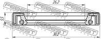 Сальник Febest FE 95FAY-28380606X