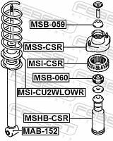 Прокладка пружины подвески MITSUBISHI MIRAGE 1988-2013 г.