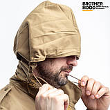 Куртка тактична Brotherhood M65 койот демісезонна з пропиткою, фото 4