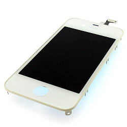 Дисплей iPhone 4G у зборі із сенсором і рамкою white (оригінал)