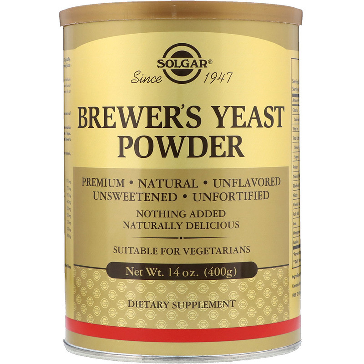Пивні Дріжджі в Порошку, Solgar, Brewer's Yeast Powder, 400 г