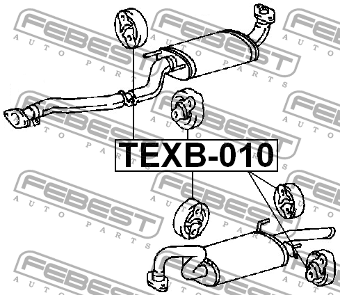 Кронштейн глушителя HYUNDAI XG / HYUNDAI I30 / HYUNDAI H100 1982-2019 г. - фото 3 - id-p2188822271