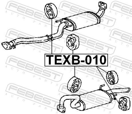 Кронштейн глушителя HYUNDAI XG / HYUNDAI I30 / HYUNDAI H100 1982-2019 г. - фото 6 - id-p2188822271