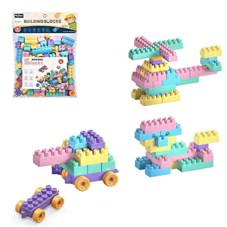 Дитячий Конструктор "Building Blocks", набір конструктора для дітей, великі деталі (KI2719-01B)