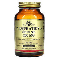 Фосфатидилсерин, 200 мг, Phosphatidylserine, Solgar, 60 гелевых капсул