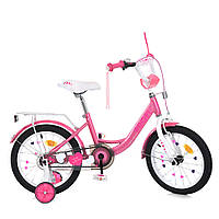 Дитячий велосипед для дівчинки Profi Princess 16 дюймів з багажником, зібраний на 75%