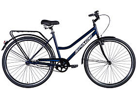 Велосипед сталь 28" SPACE VOYAGER (049) гальмівна рама-19" синій з багажником задн St з крылом St 2024 Velo