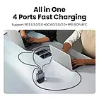 Адаптер живлення для телефона Ugreen X763 NEXODE PRO Space Gray 160W GAN (EU) (UGR-25877), фото 2