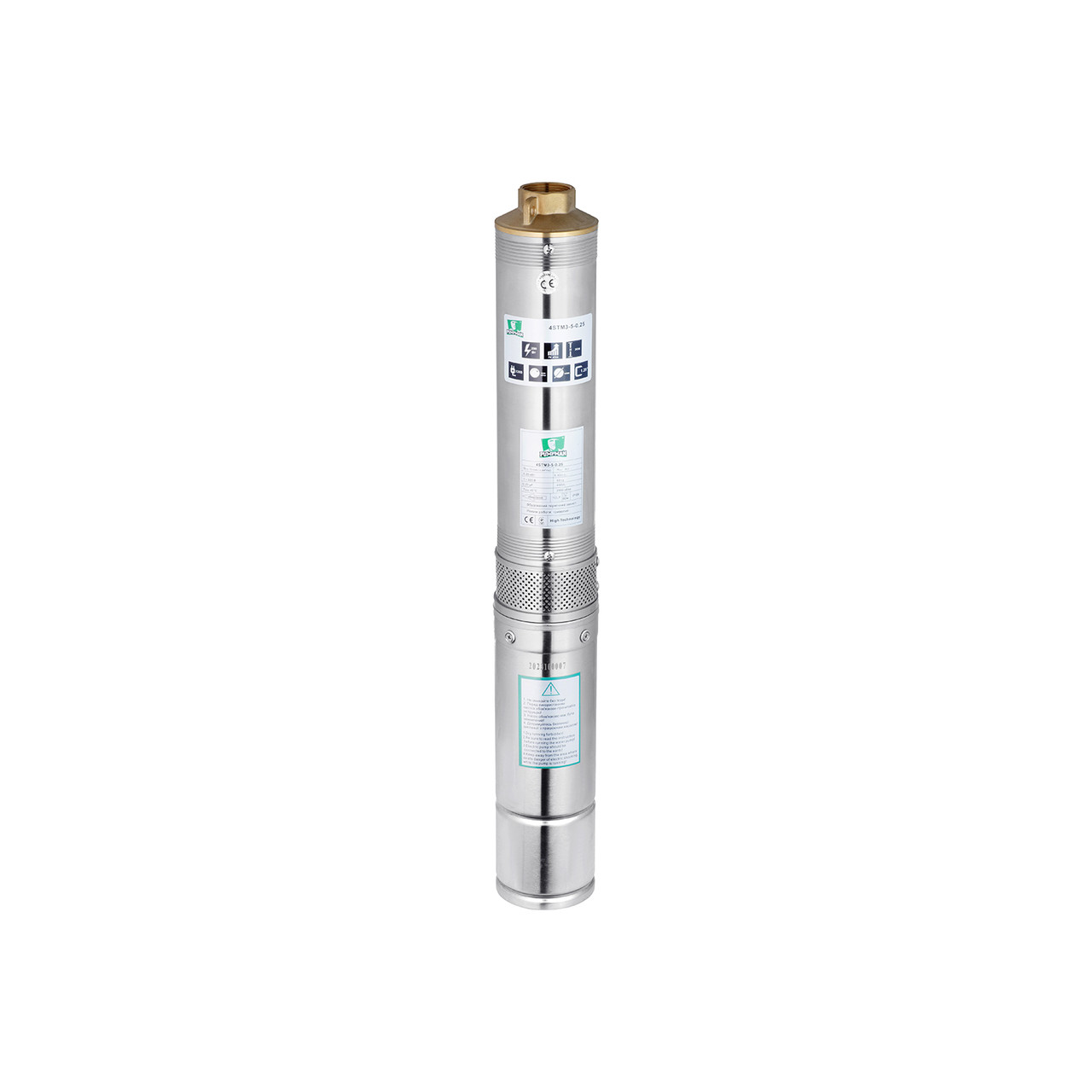 Насос глибинний відцентровий багатоступеневий Pumpman 4STM3-5-0,25 кВт Hmax 36 м Qmax 4,2 куб.м 250 Вт