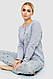 Піжама жіноча утеплена, колір сірий, 219R005-1 M, фото 3