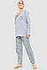 Піжама жіноча утеплена, колір сірий, 219R005-1 M, фото 4