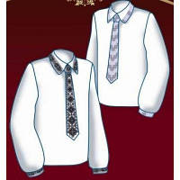 Набір для вишивання чоловічої вишиванки з вишитою краваткою F2609