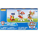 Щенячий патруль Paw Patrol. Набір фігурок з рюкзаками-трансформерами - Щеня Аполло, Трекер, Маршалл 3шт. Супі, фото 3