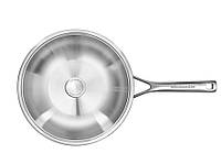 Сковорода з кришкою ВОК KitchenAid MSS CC003254-001 28 см срібляста n